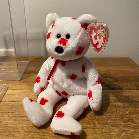 Ty Beanie Babies Chinook Canadian Maple Leaf Classic Bear 2000 in Box – VINTAGE - Picture 1 of 11